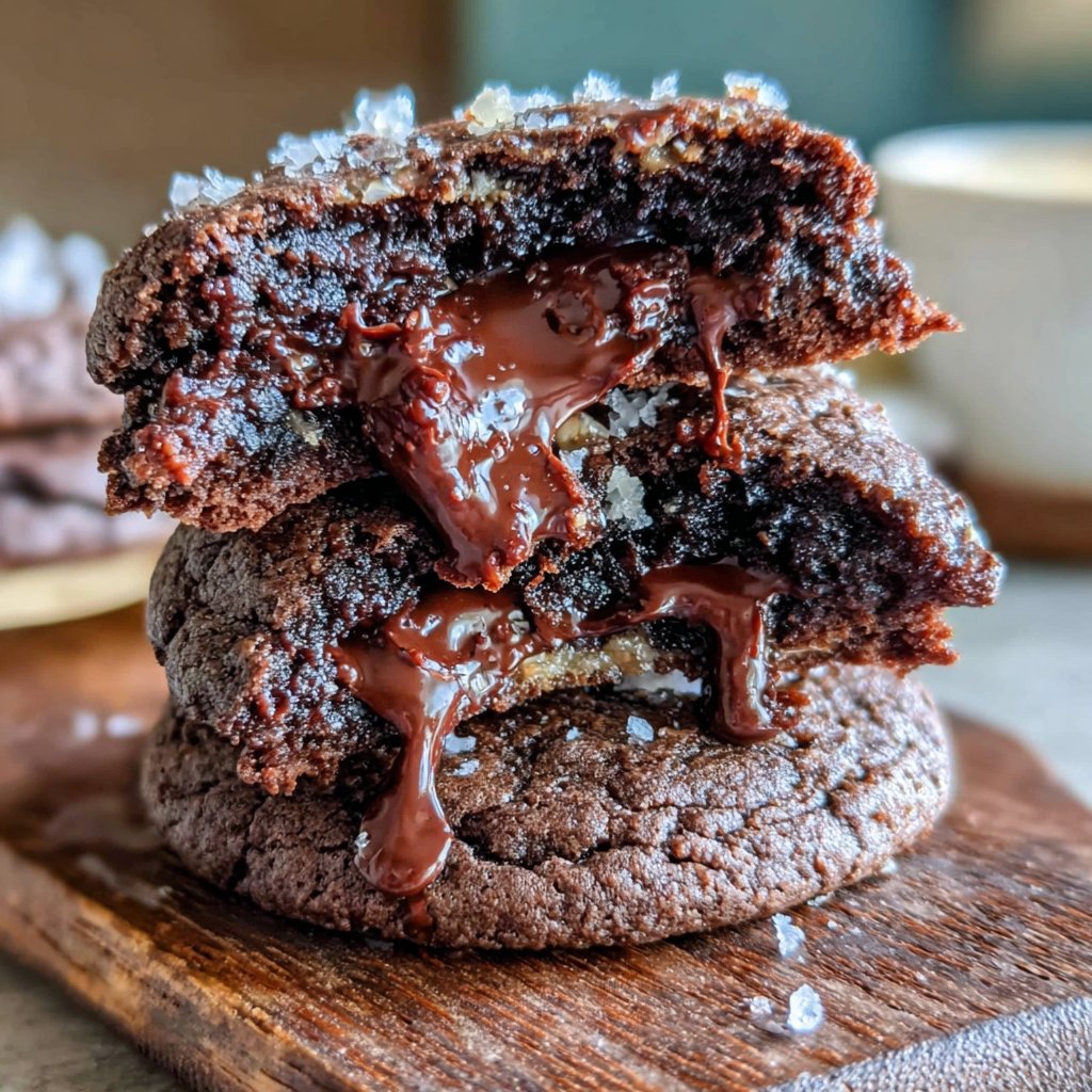 Espresso Brownie Cookie Stacks