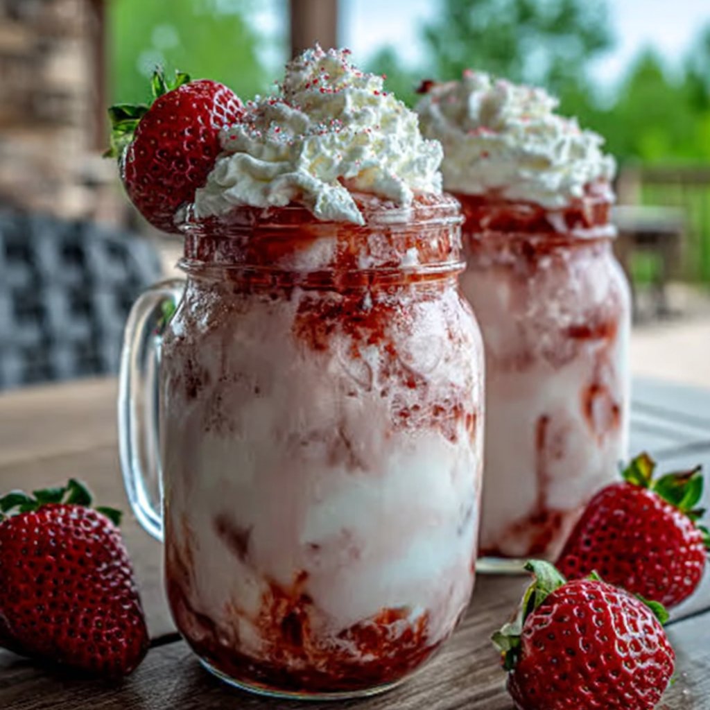 Magical Strawberry Milkshakes
