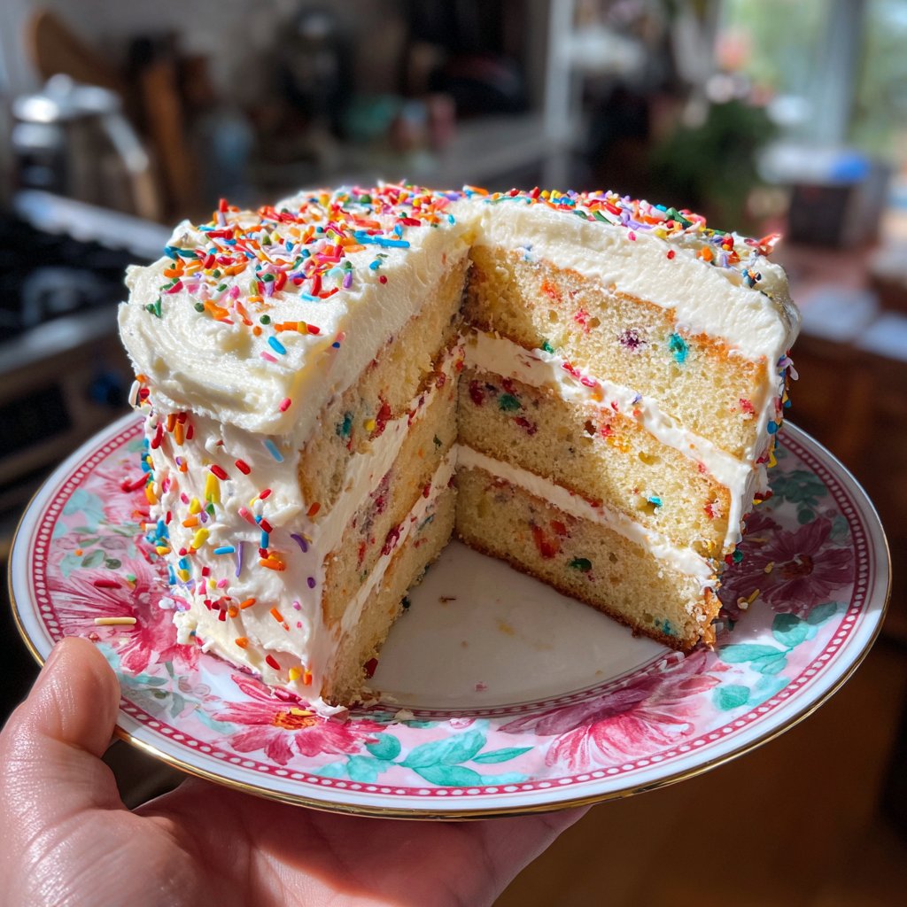Jellycat Birthday Cake with Buttercream Frosting
