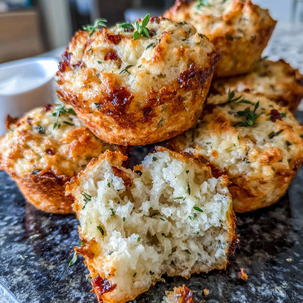 Savory Dandelion Muffins