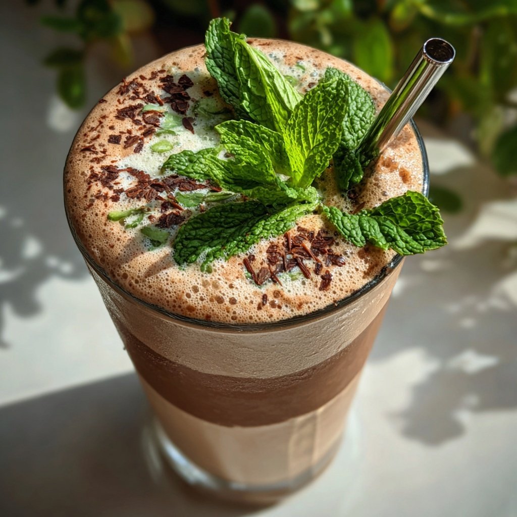 Chocolate Mint Protein Shake