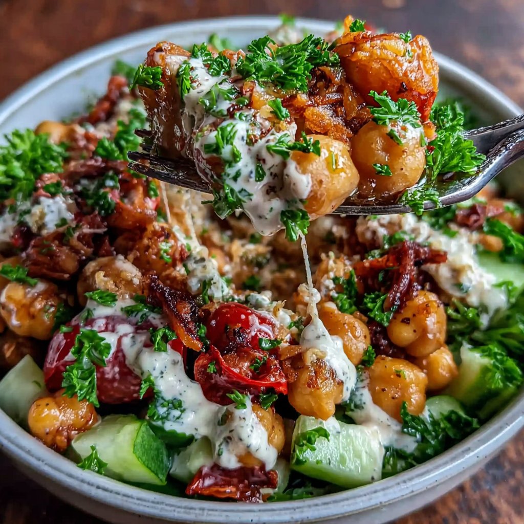 Mediterranean Chickpea Lunch Bowl